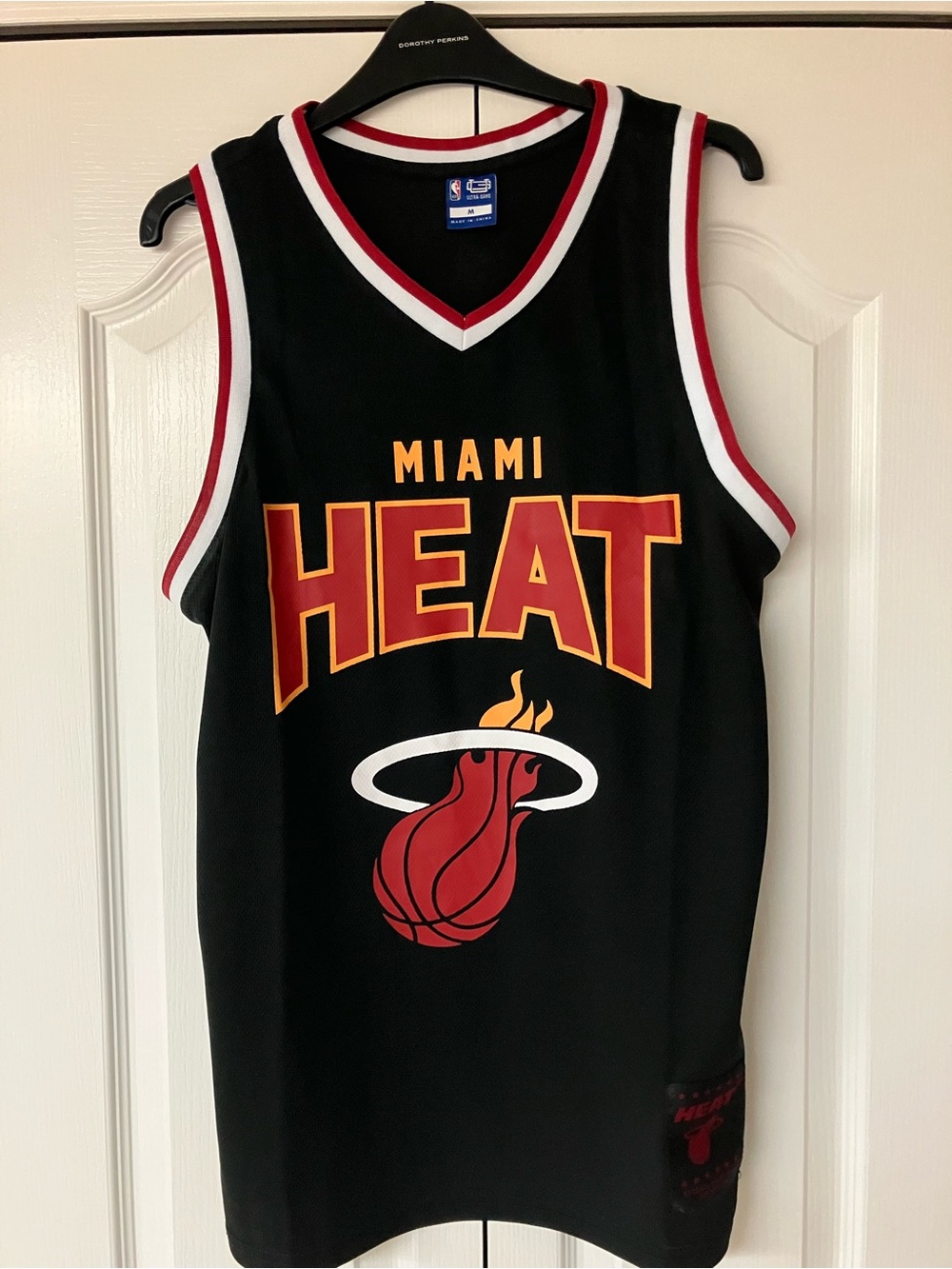 Miami Heat NBA Ultra Basketball Jersey Mens Size M Black Sleeveless Tank